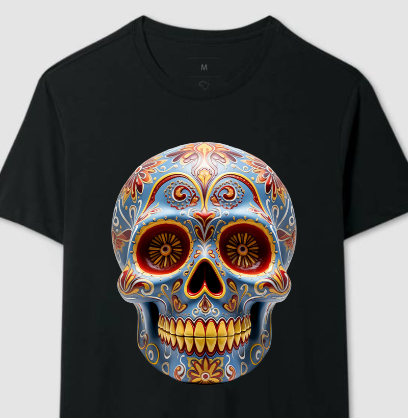 Coleção Caveiras Mexicanas - 3D Dente Amarelo