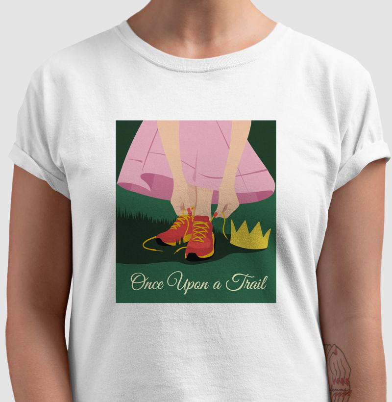 Camiseta Once Upon a Trail Rosa - Unisex