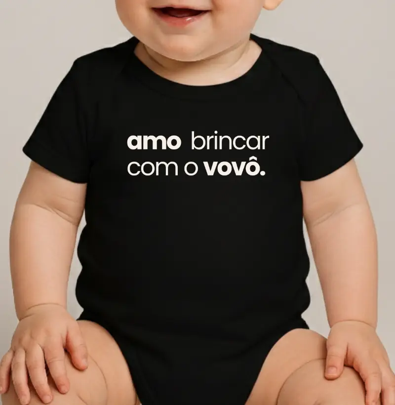 Amo brincar com o vovô.