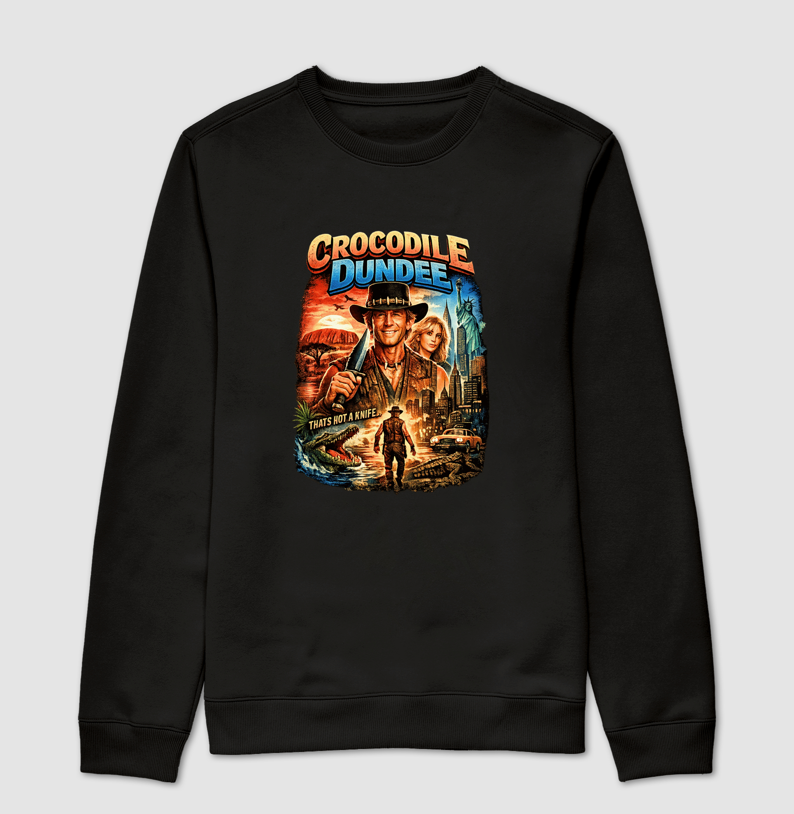 Camiseta Crocodilo Dundee Knife