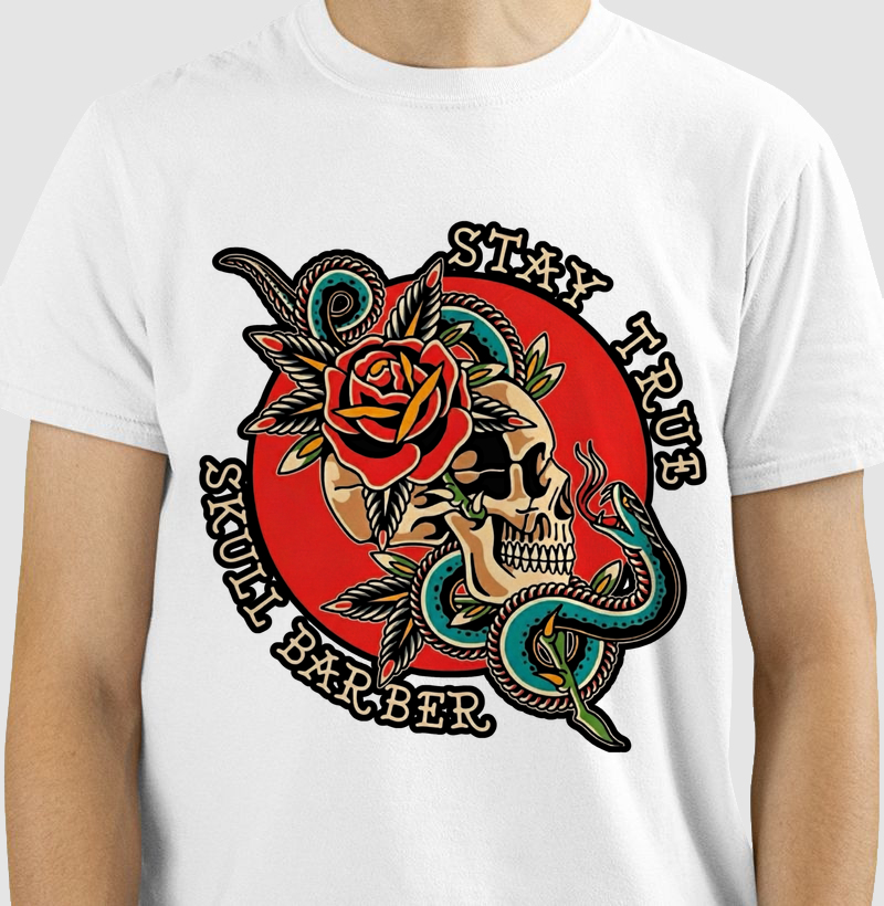 Stay True Skull Barber