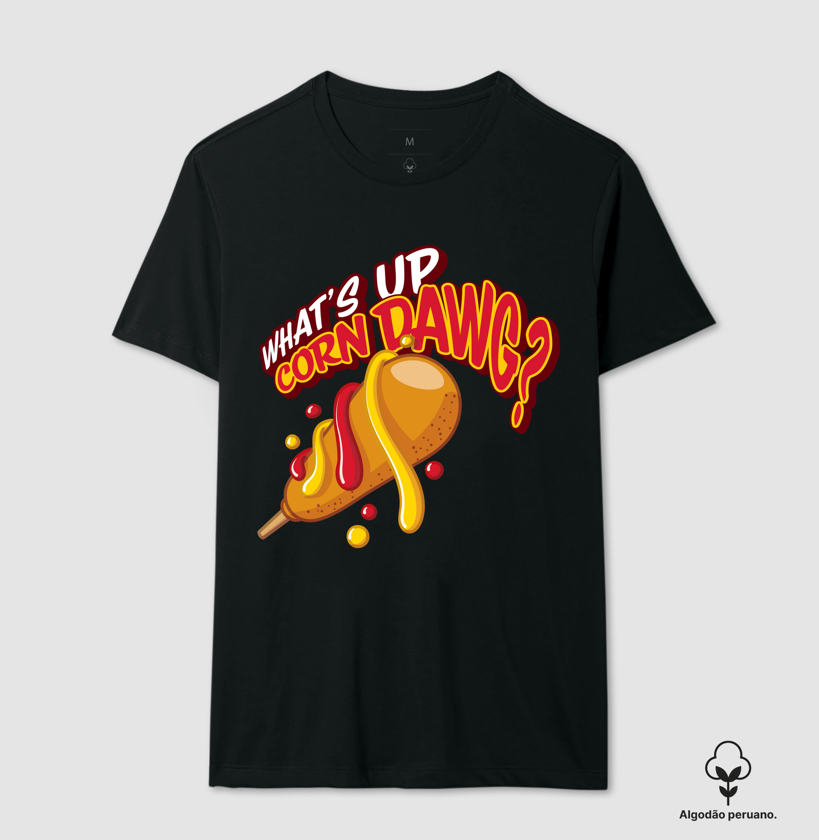Camiseta Algodão Peruano Corn Dawg