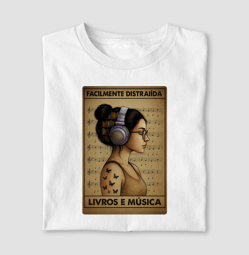 FACILMENTE DISTRAÍDA — POR LIVROS E MÚSICA