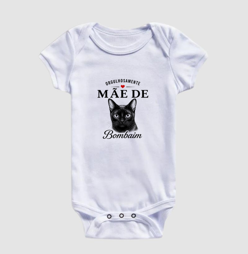 Orgulhosamente Mãe de Bombaim - Body Infantil