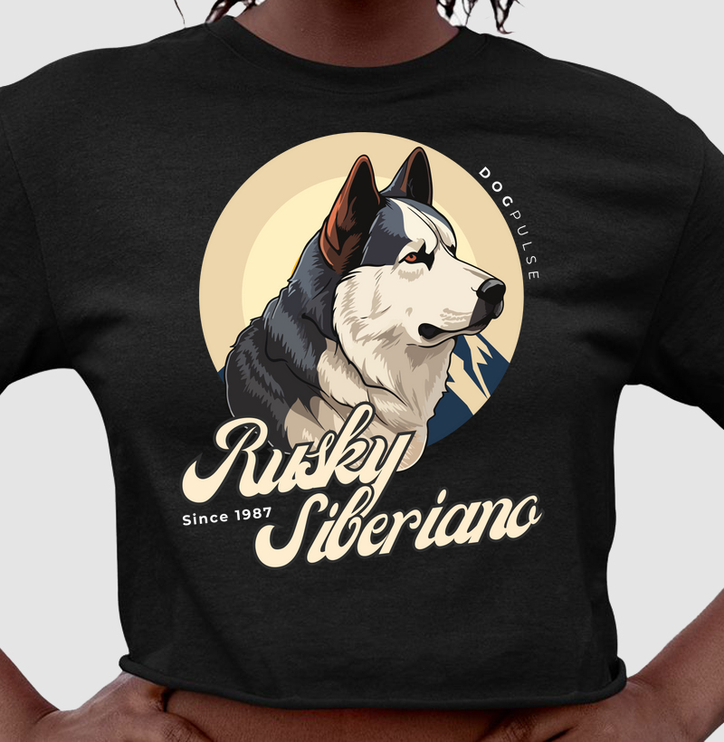 Cropped Husky Siberiano Busto Dog Pulse