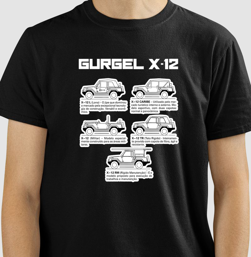 Camiseta Gurgel X-12 II | Escura | AMMAR