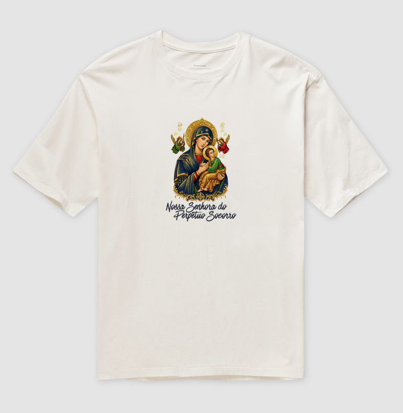 Camiseta Oversized Nossa Senhora do Perpétuo Socorro