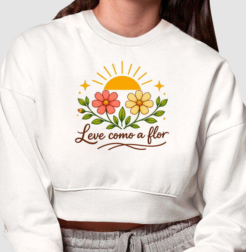 Camiseta Leve como a flor