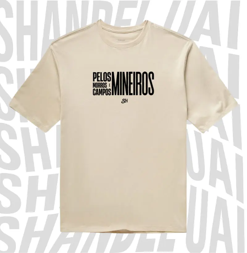 Pelos morros e campos mineiro - Camiseta Oversized