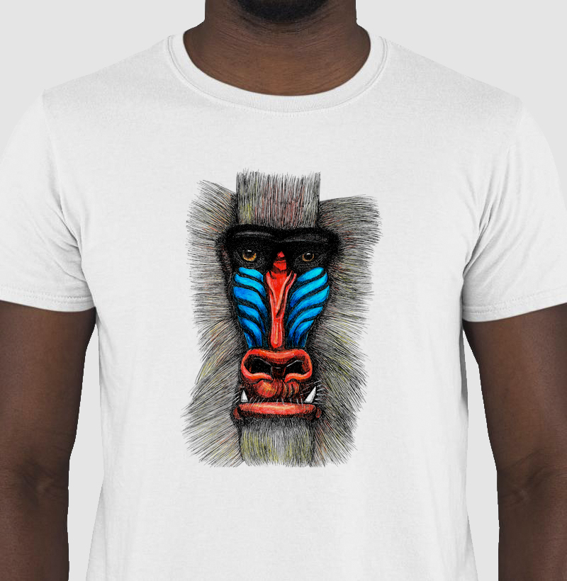 Camiseta Macaco Mandril