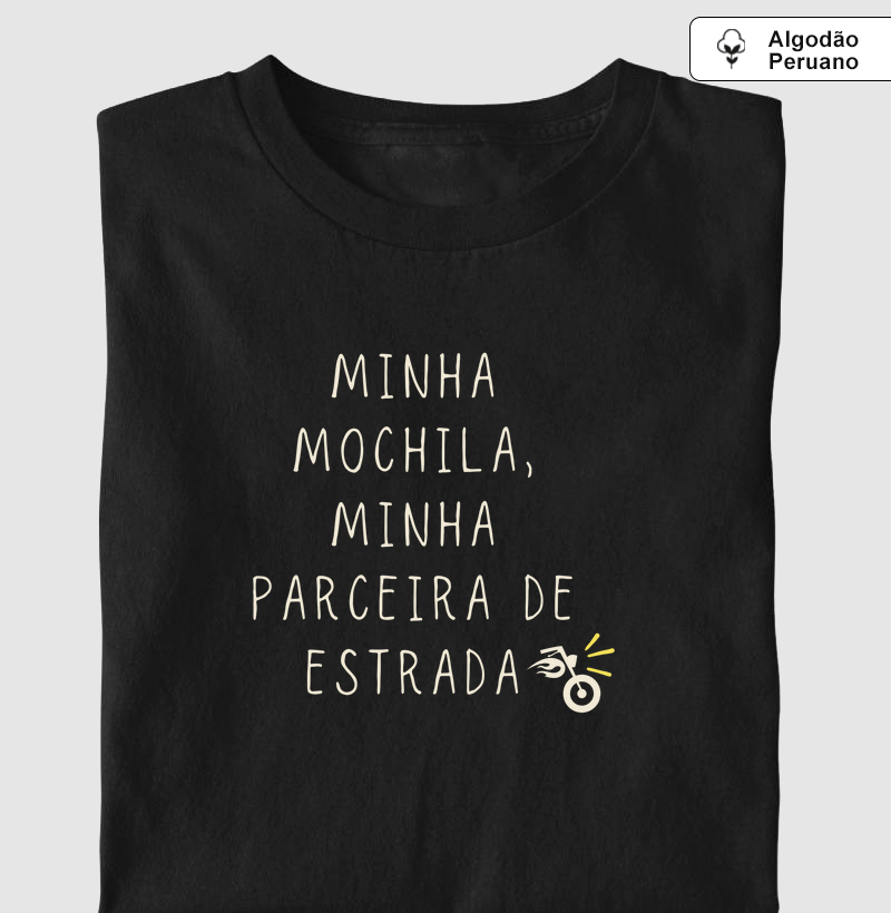Camiseta Algodão Peruano - Parceira de Estrada