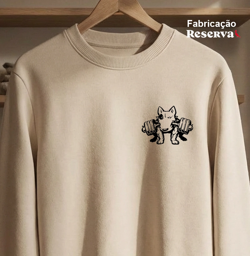 Eu como halteres no café da manhã