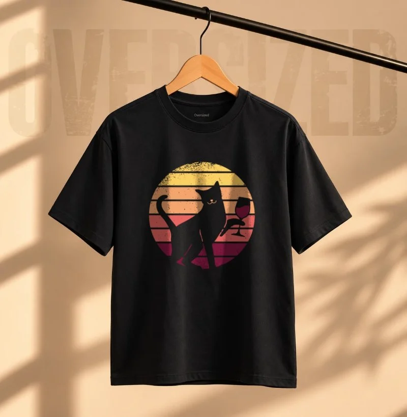 Camiseta Um Brinde ao Por do Sol - Camiseta Oversized