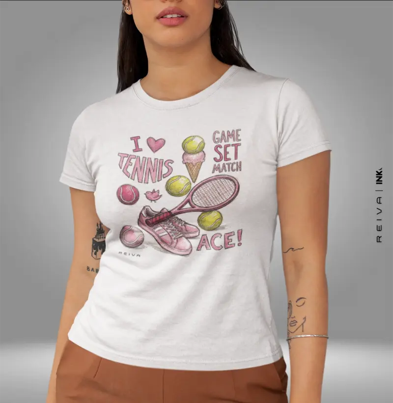 Camiseta de Tênis: Love Pink Edition