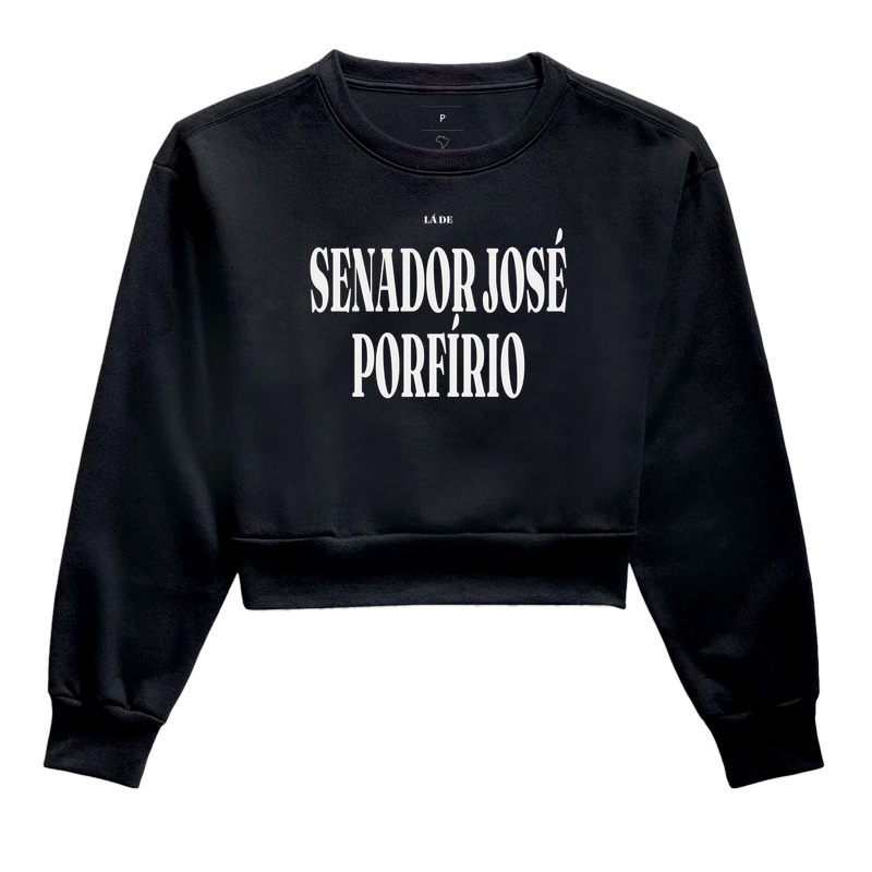 Senador José Porfírio | Tipografia PA - Cropped Moletom