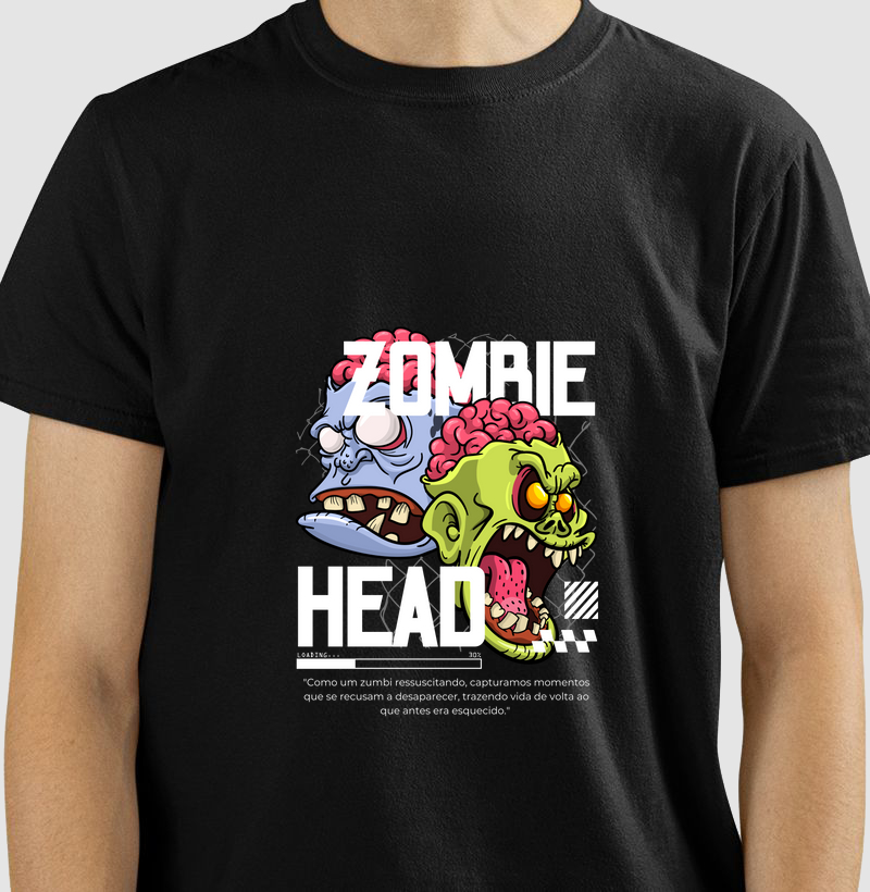 Camiseta Zumbie Head