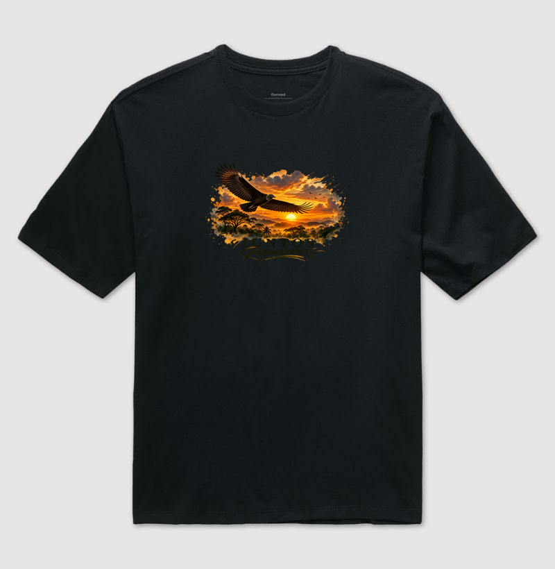 Camiseta - Urubu - Camiseta Oversized