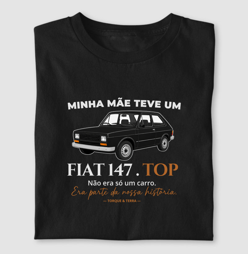 Minha mãe teve um  - Fiat 147 - preto personalizada
