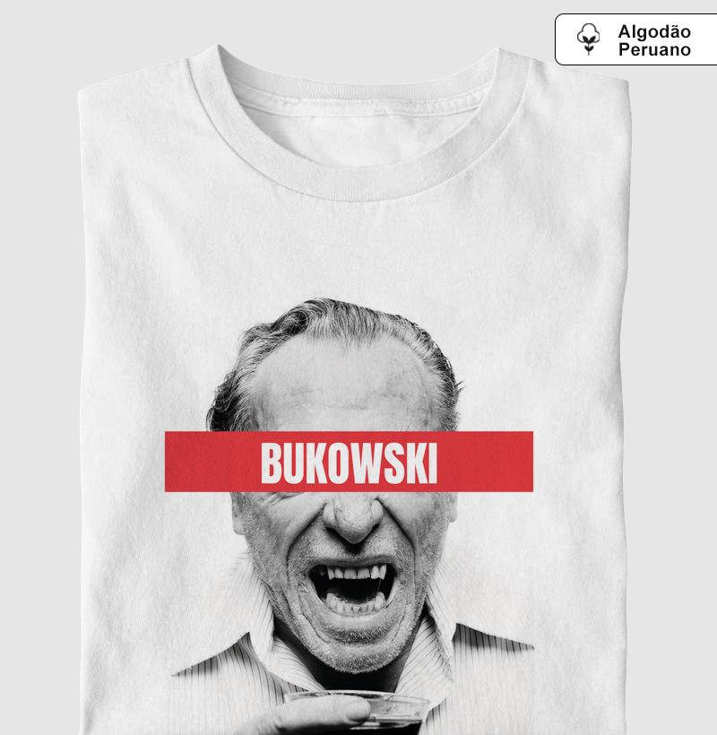 Camiseta Algodão Peruano- Bukowski