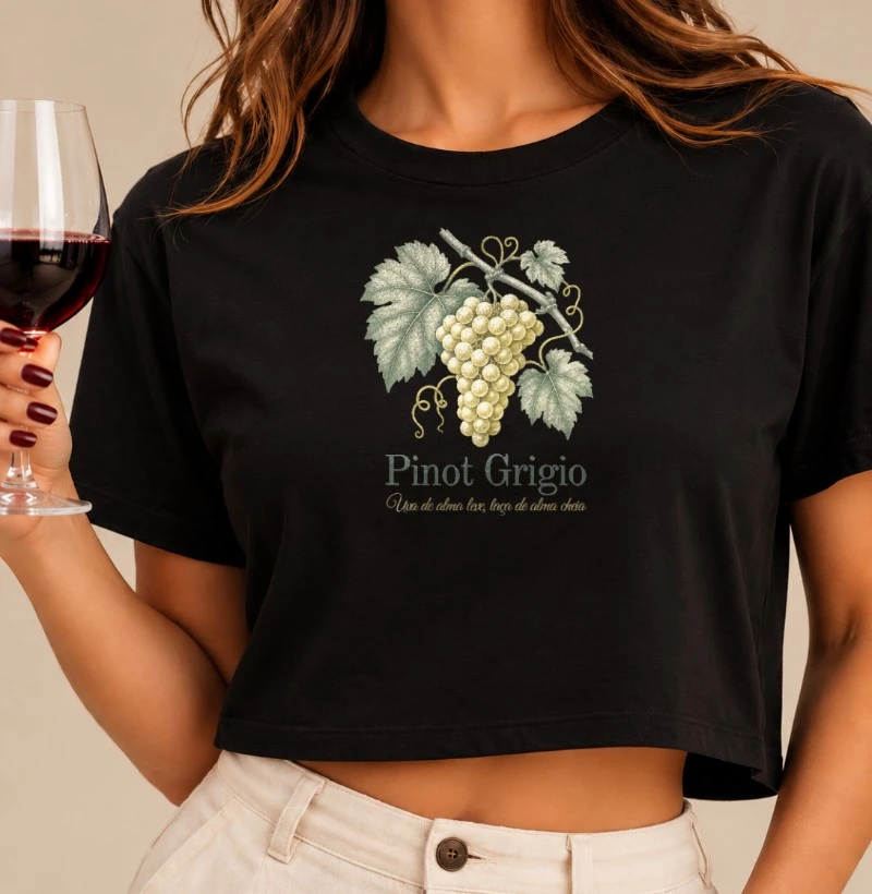 Camiseta Cropped Pinot Grigio - Cropped