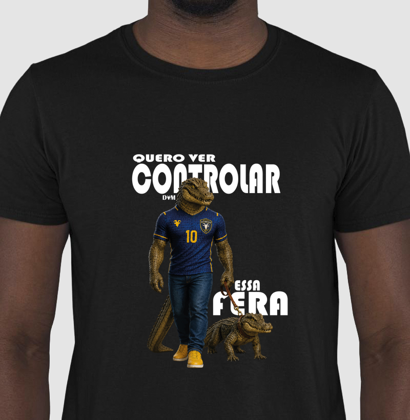 Especial Dia dos Pais (pet) - Camiseta Quero Ver Controlar Essa Fera