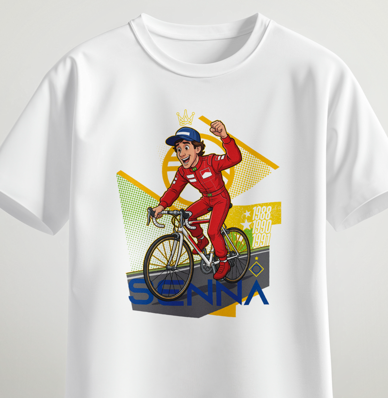 Senna pedalando