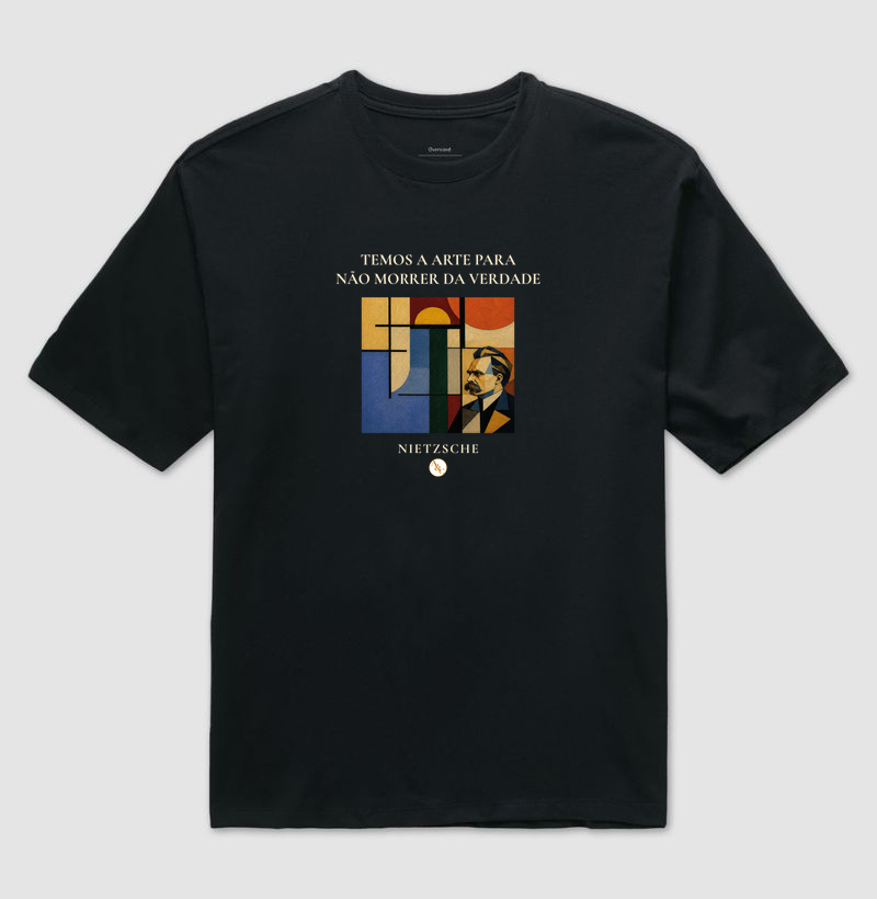 Camiseta A Arte de Não Morrer - Nietzsche