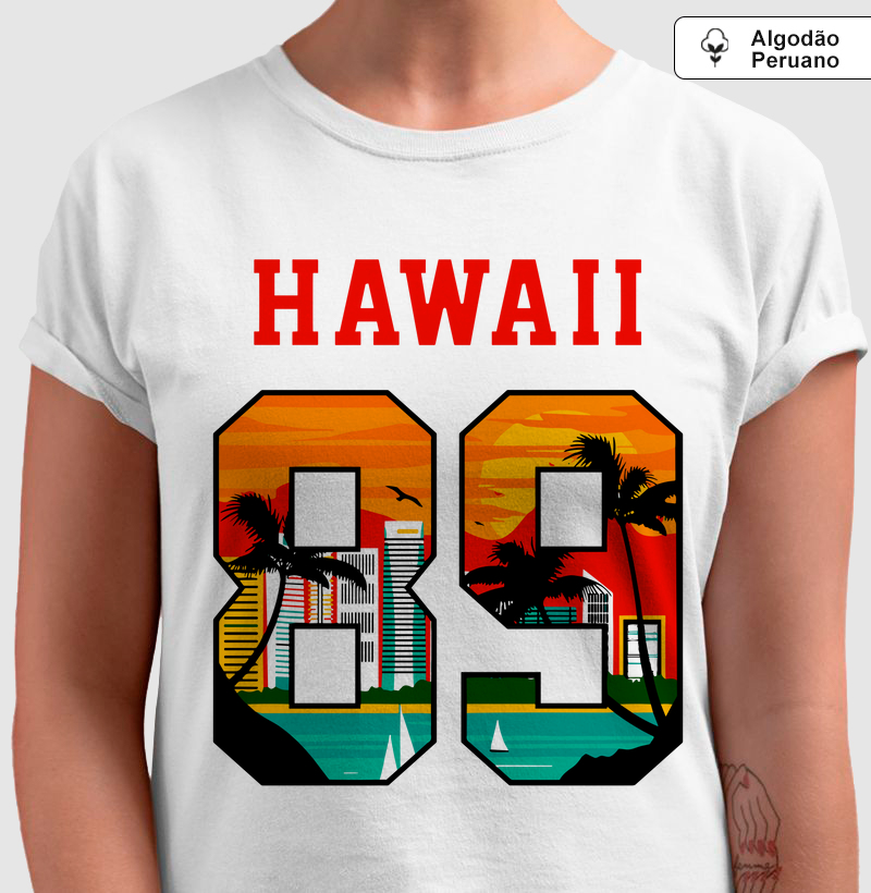 Camiseta Algodão Peruana - Havai