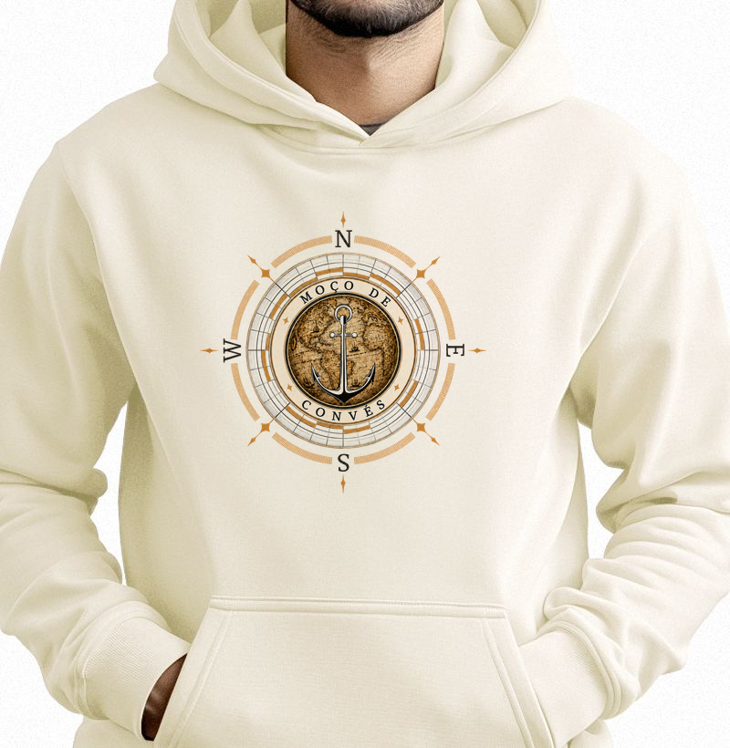 Moço de Convés - Carta de Bordo - Hoodie Moletom