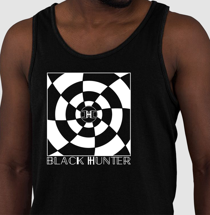 camiseta regata labirito black hunter
