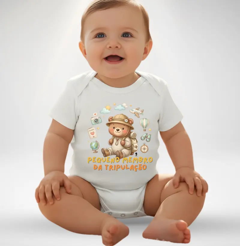 Body Infantil Pequeno Membro da Tripulação – Baby Excursionista