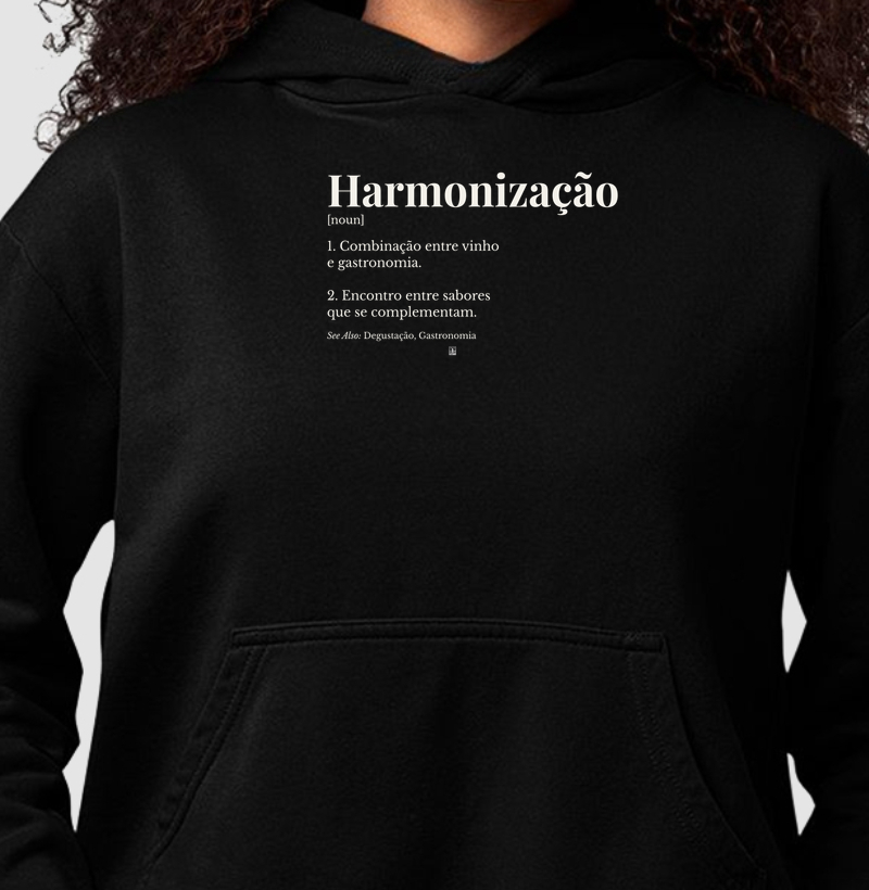 Hoodie Moletom Harmonização — Wine Dictionary