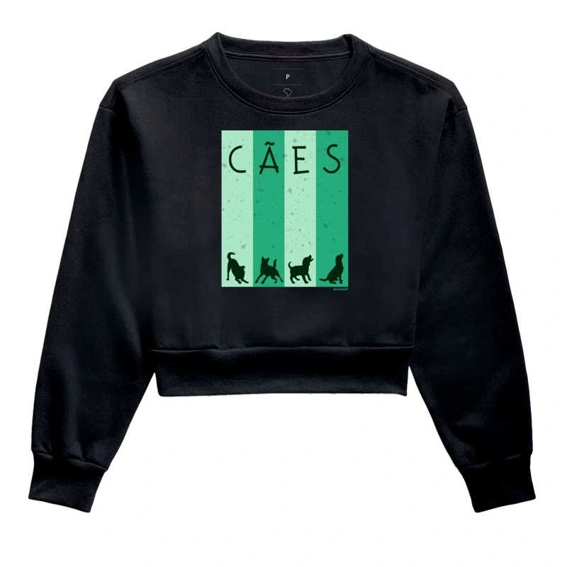 #013 - Linguagem dos Cães - Moletom Cropped