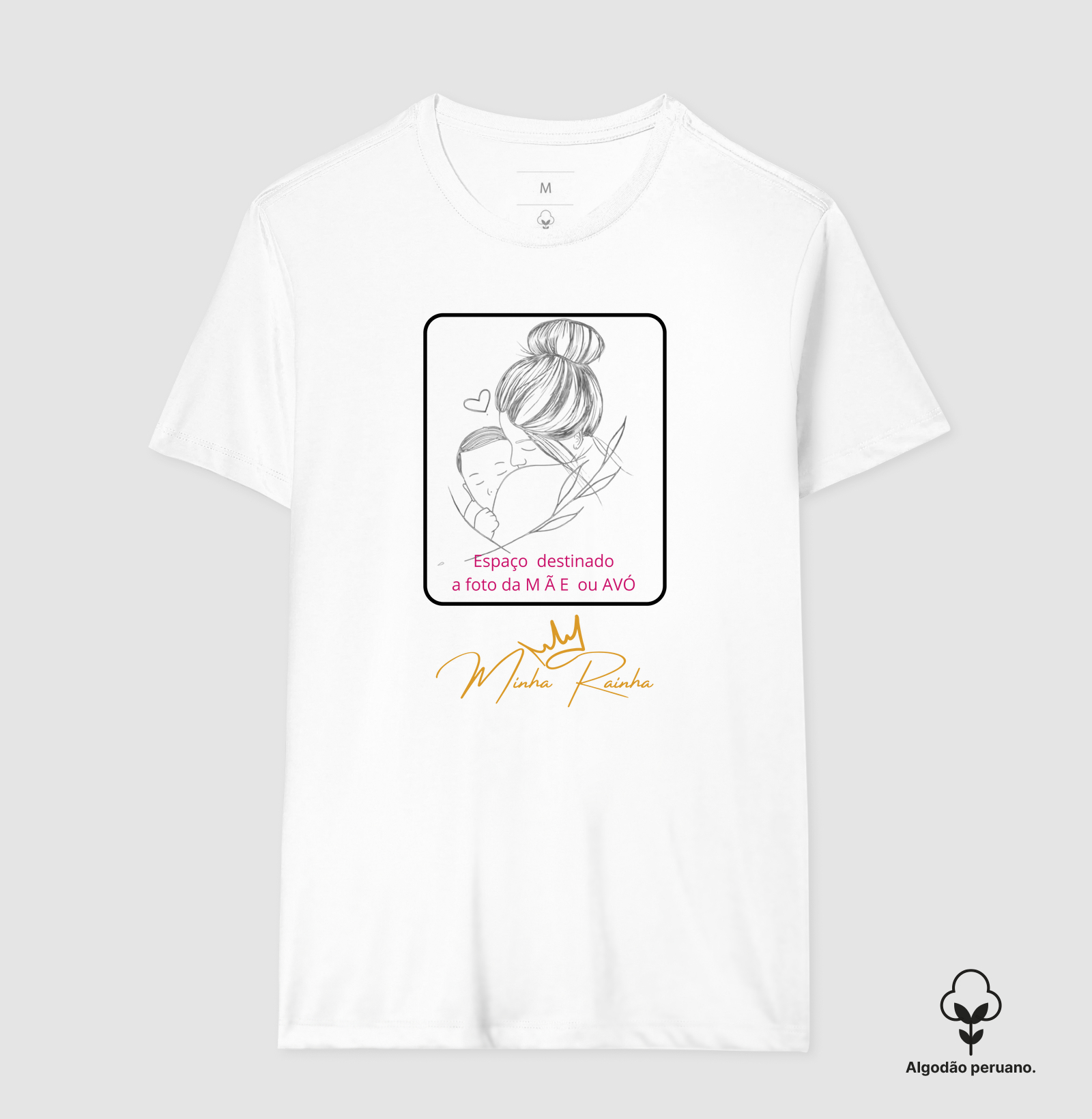 Camiseta Personalizada Homenagem à Mães e/ou Avós