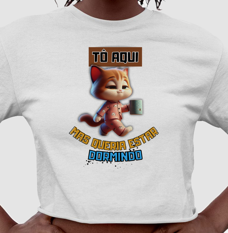 Gatinho - to aqui, mas queria estar dormingo