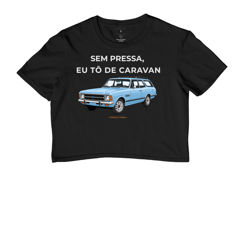 Sem pressa, eu tô de Caravan - azul claro