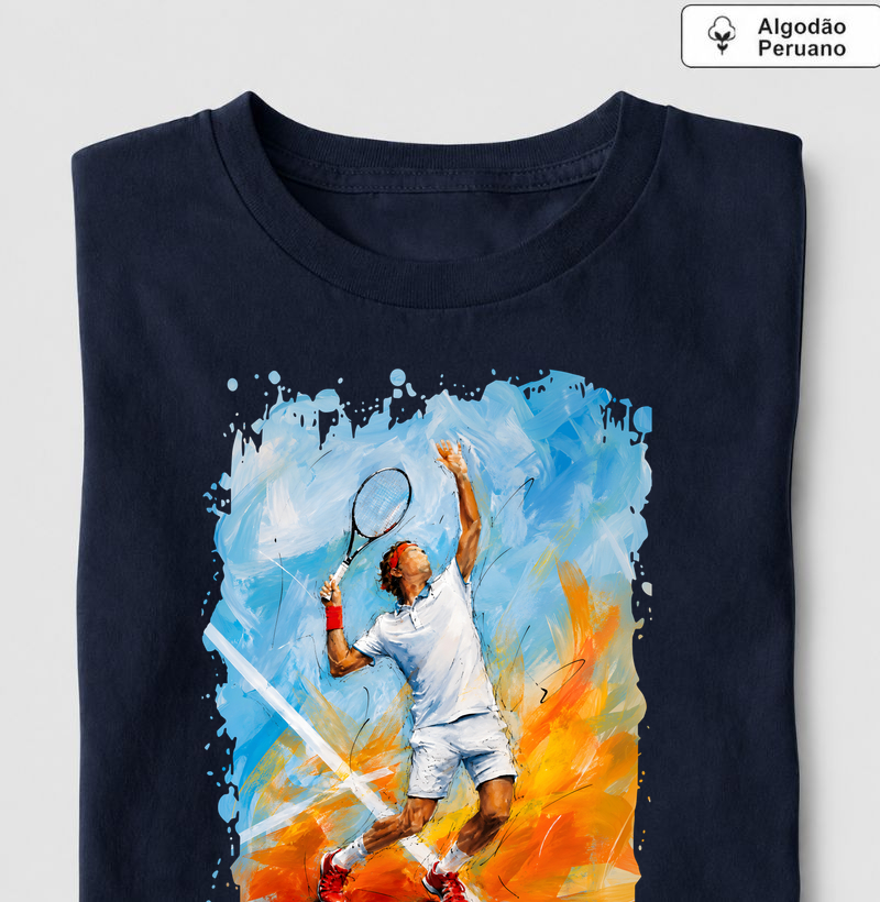 O Saque é uma Arte! - Camiseta Algodão Peruano