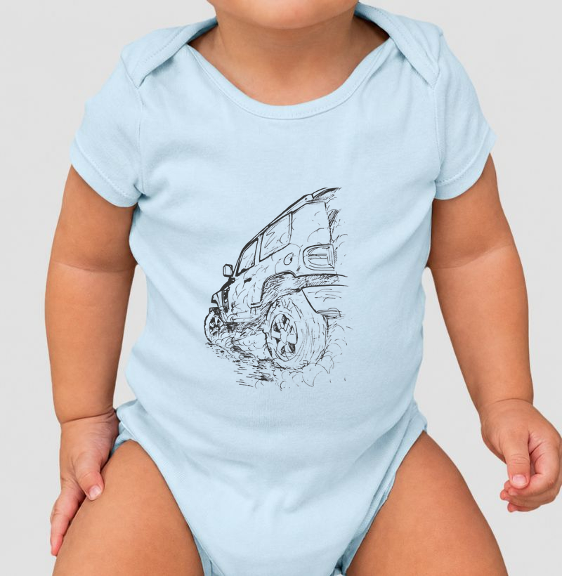 T4 poeira Rabiscos - Body Infantil