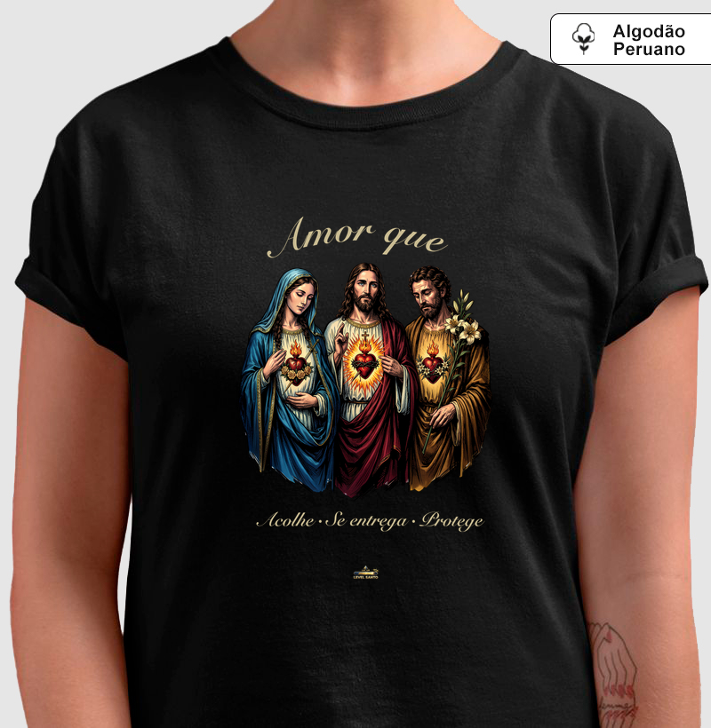 Três Sagrados Corações - Amor que acolhe,se entrega, protege