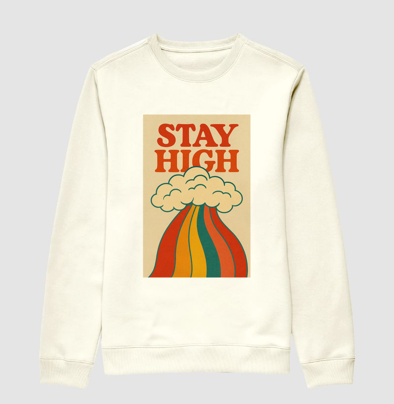 Suéter moletom - Stay High Rainbow