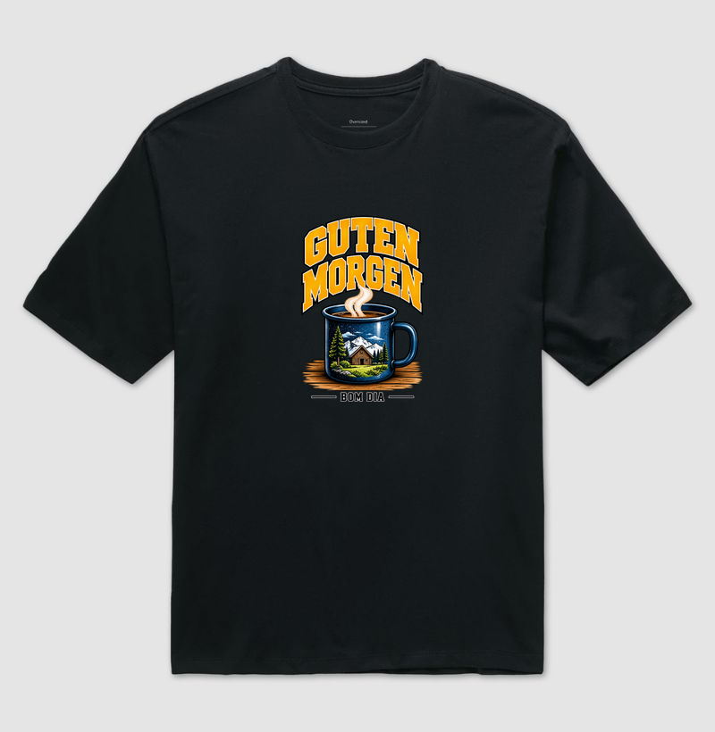 Guten Morgen — Bom Dia - Camiseta Oversized