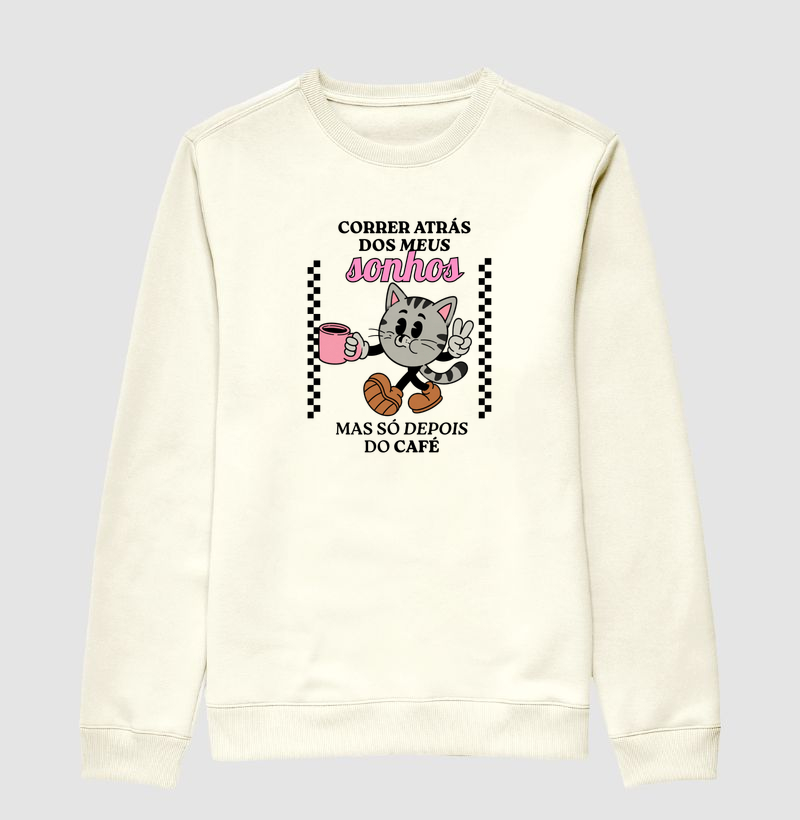 Gato Vintage "Sonhos e Café"