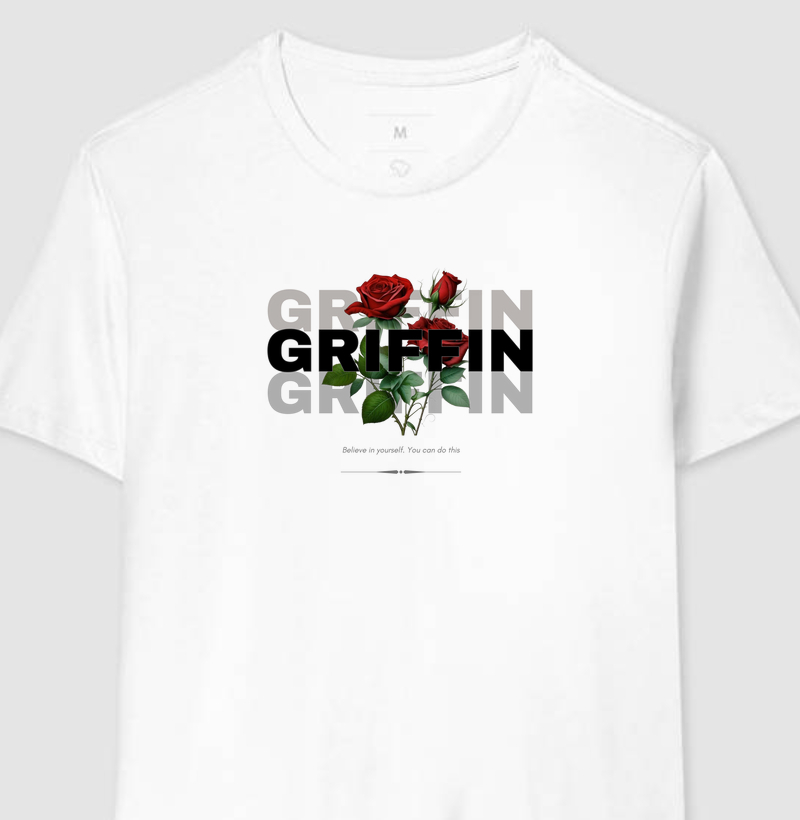 CAMISETA MASCULINA RED FLOWER W