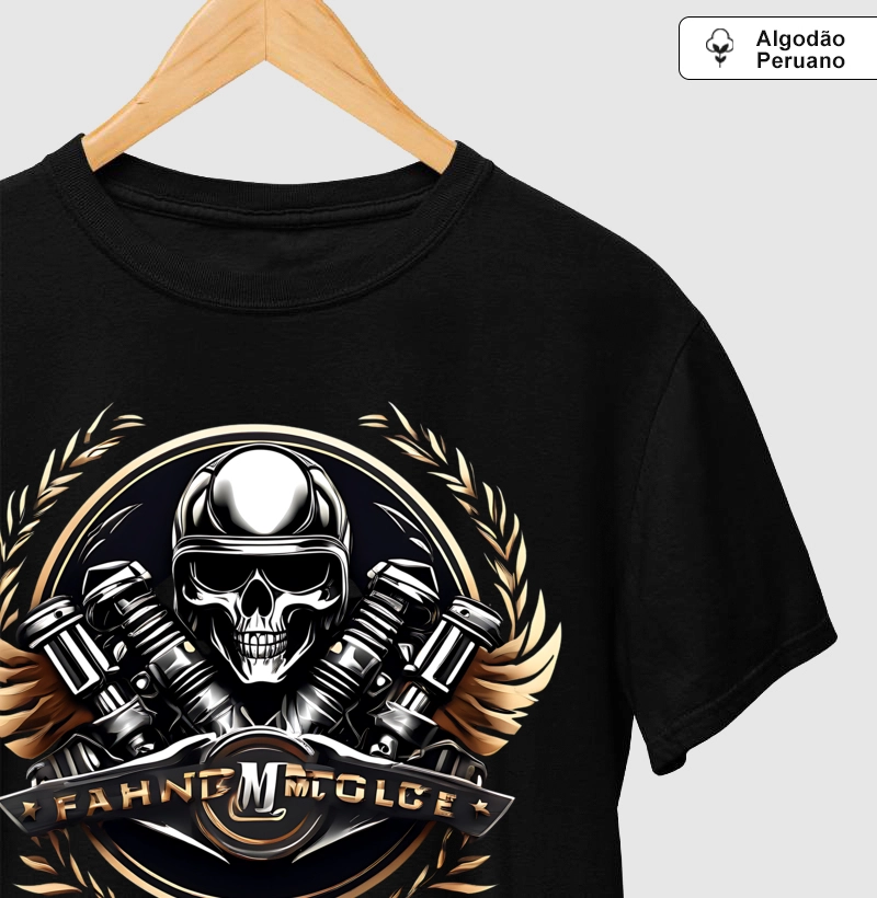 Supreme Piston Skull ( tecido algodão peruano )