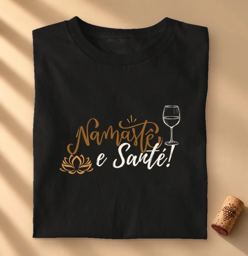 Camiseta Namaste e Sante