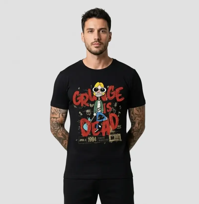 Camiseta Grunge is Dead | Seattle 90s Rock Underground