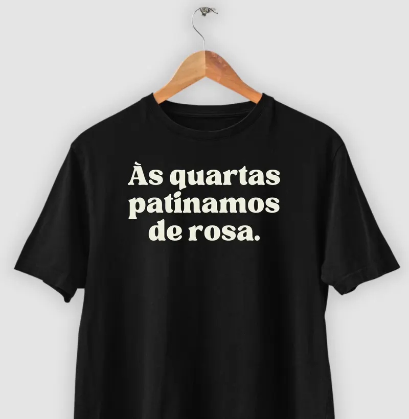 Às quartas patinamos de rosa