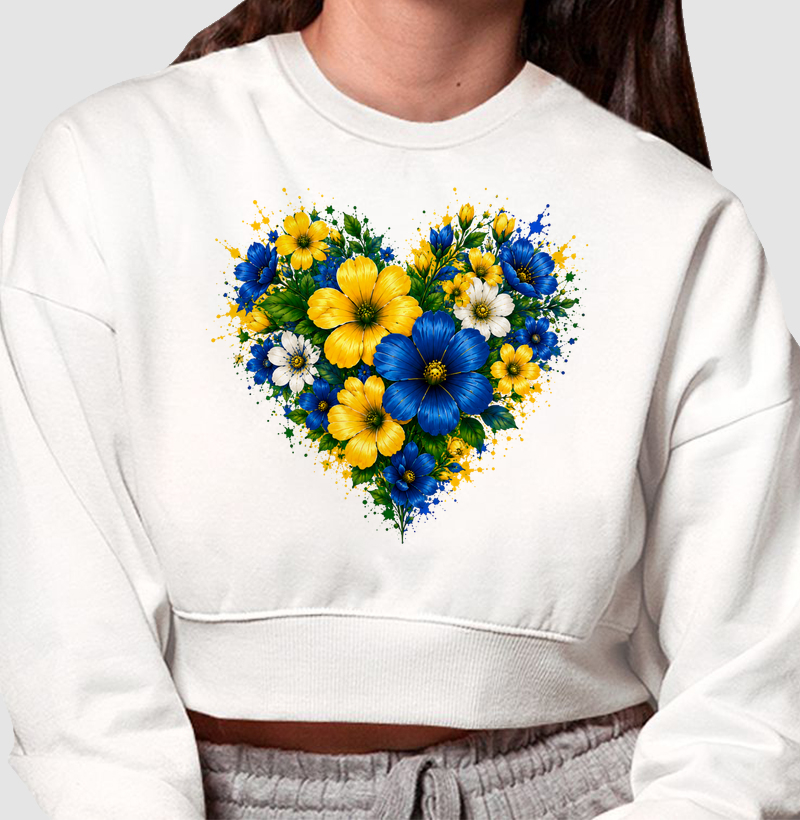 Coração em flor