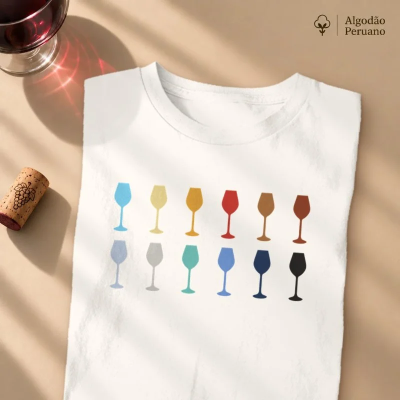 Camiseta Taças Coloridas