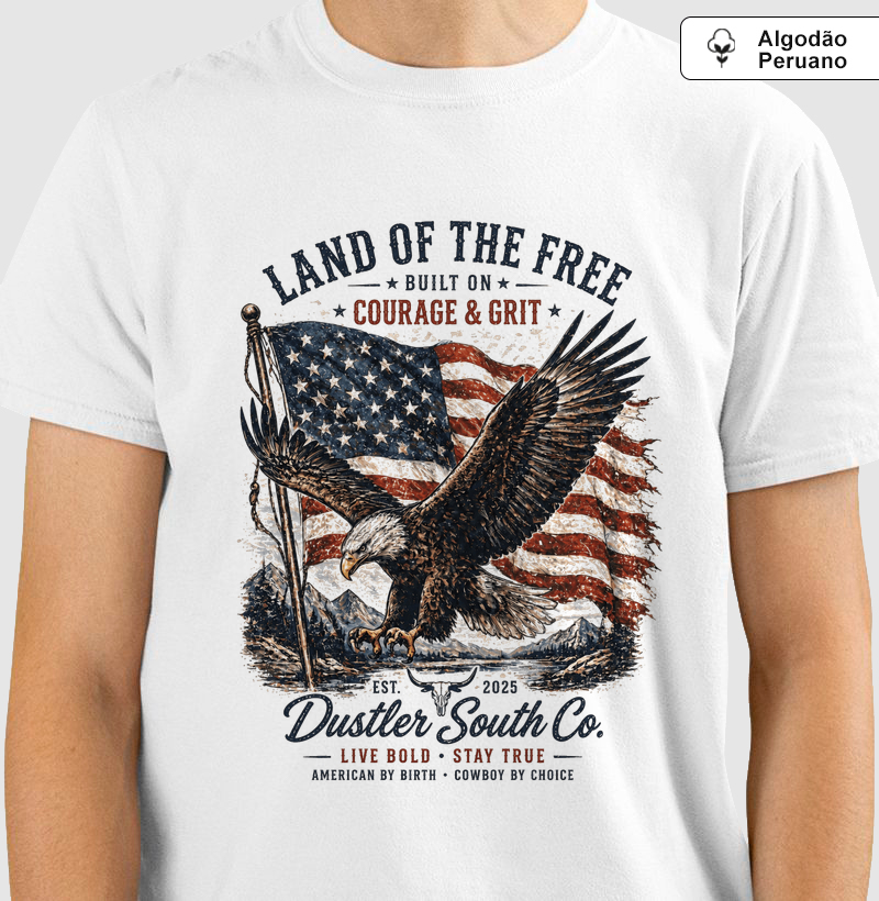 Country Masculina Land of the Free – Eagle & Flag